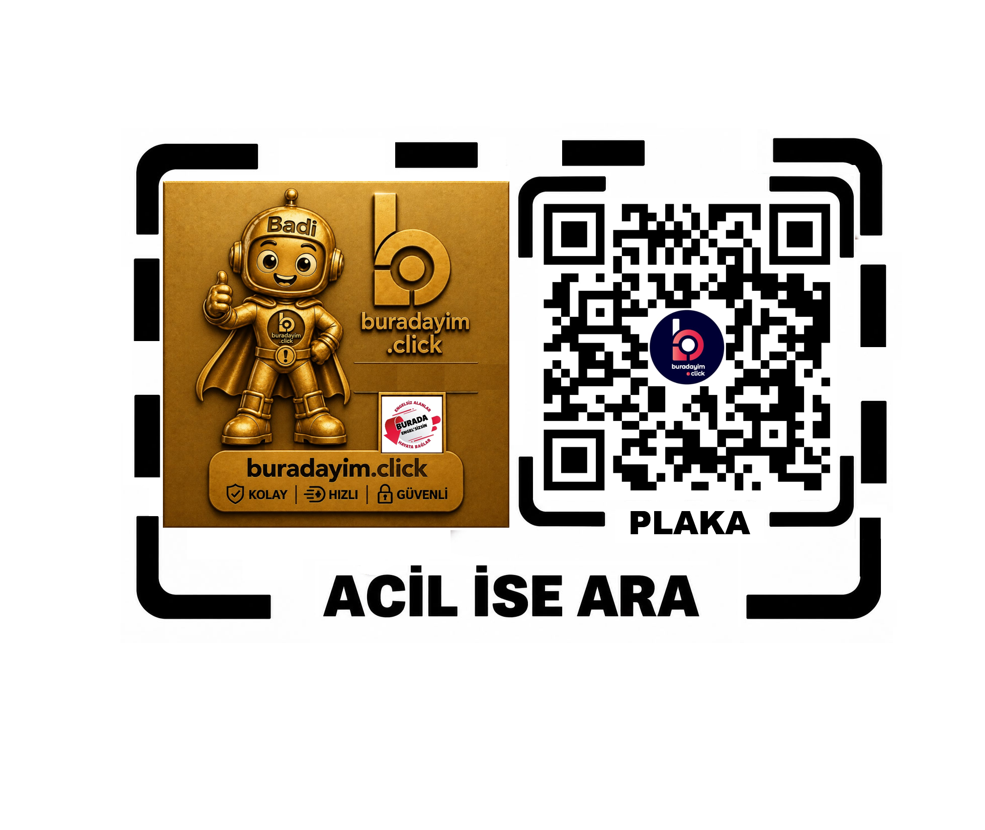BADİ MOTORLU ARAÇ ETİKETİ